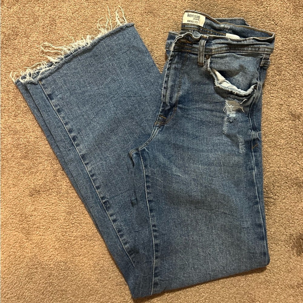 Women’s Kensie The Kaya High Rise Wide Leg Vintage Luxe Jeans Size 6